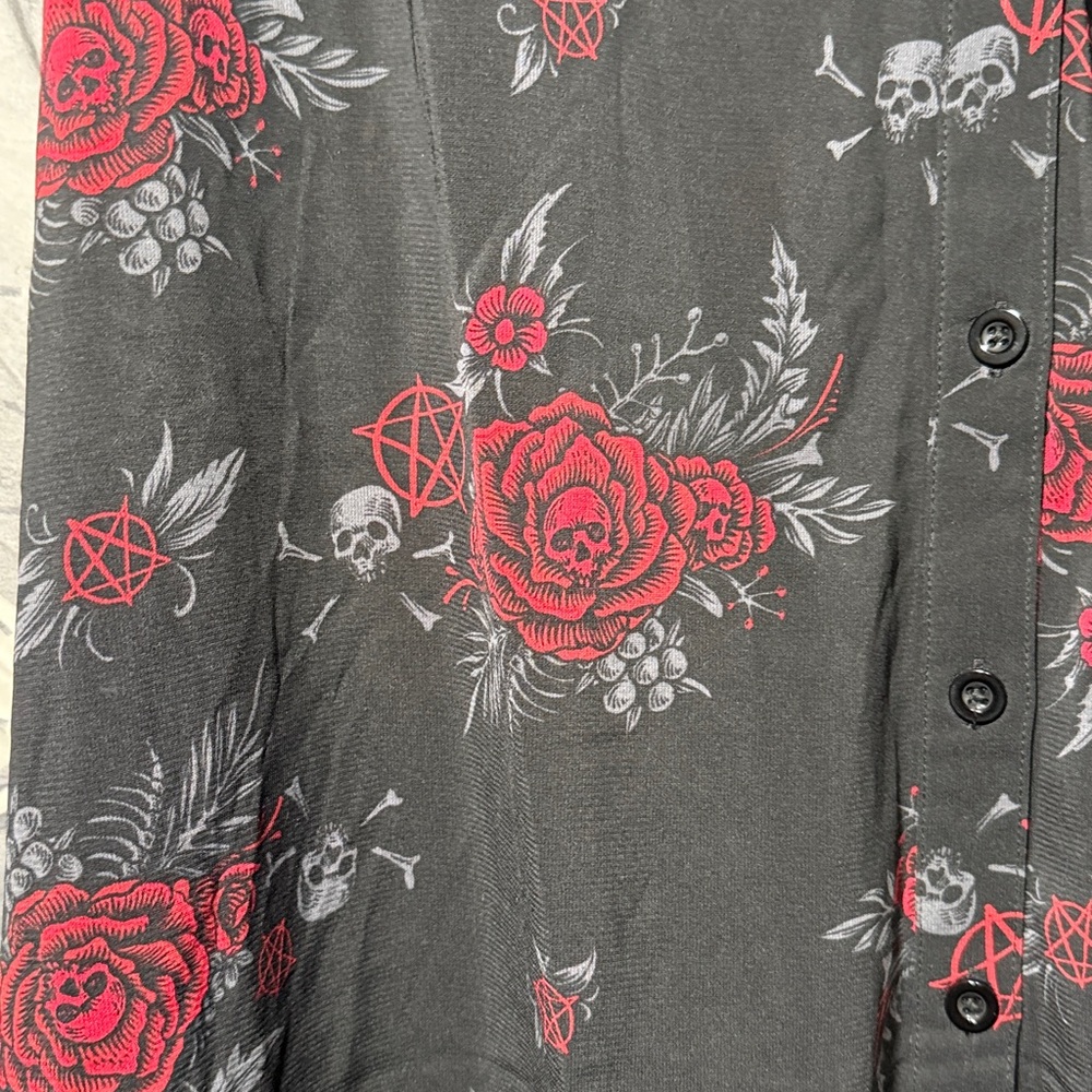 *READ* KILLSTAR PANDORAS REVENGE HI LO SHIRT DRESS SZ 3X EUC - Picture 5 of 9